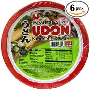 Nong Shim Japanese Style Udon Noodle Soup, 9.74 Ounce (Pack of 6 