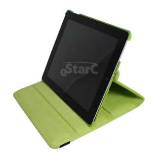 brand new lime green leather case for apple ipad 2g