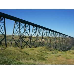  Iron Trestle Rail Bridge at Great Falls, Montana, United 