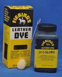 Fiebings Leather Dye w/ Applicator   28 COLORS  4 OZ.  