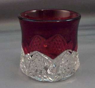 EAPG Ruby Stained Button Arches Tumbler  