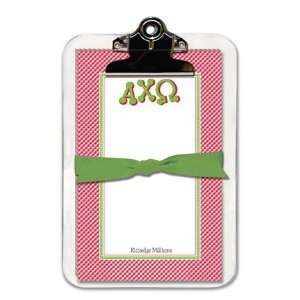   Collections   Sorority Clipboard Pads (Alpha Chi Omega   Gingham