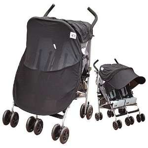  Protect a Bub Twin Deluxe Stroller Sunshade Black Baby