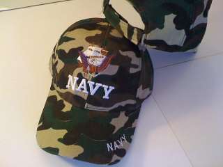 US Navy Baseball Cap BallCap Hat Camouflage w/Logo  