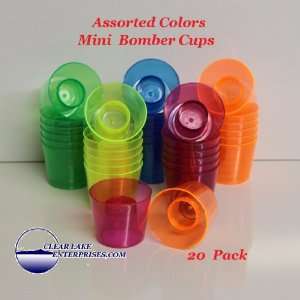  MINI   Hard Plastic Powerbomb Glasses or Bomber Cups 