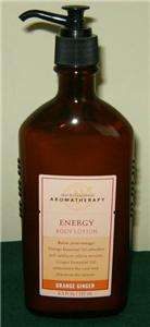 Bath & Body Works Aromatherapy ENERGY Body Lotion   Orange GInger 6.5 