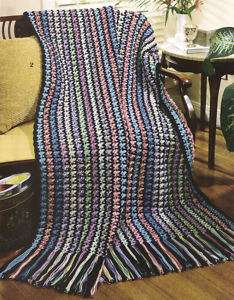 Speedy Tweeds Crochet Afghans Patterns Book Squares NEW  
