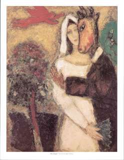 MARC CHAGALL print Donkey & Bride THE SUMMERNIGHTS DREAM  