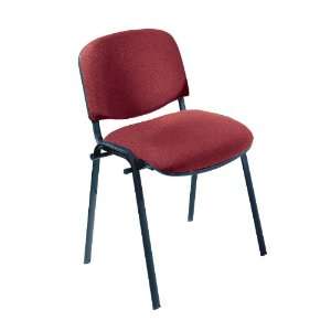  Safco Products   Visit Black Frame Upholstered Stack Chair 