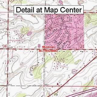  USGS Topographic Quadrangle Map   Muskego, Wisconsin 