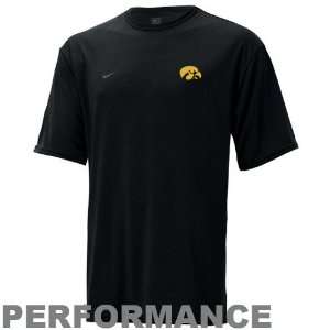   Iowa Hawkeyes Black Performance Basic Loose T shirt: Sports & Outdoors