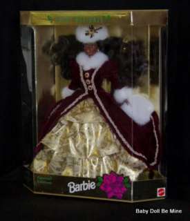 New 1996 A/A Happy Holiday Barbie Special Edition Boxed  
