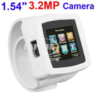 Unlocked Touch Screen Watch Mobile Cell Phone DVR 3.2MP HD Camera MP3 