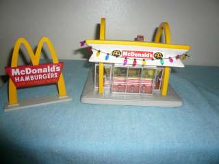 RARE RETIRED McDonalds Restaurant Building & SignMcMemories 