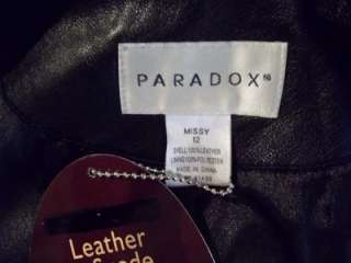 SPIEGEL PARADOX LEATHER TRENCH 12 NEW BUTTER SOFT 1ST QUALITY DRESS 