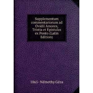  Supplementum commentariorum ad Ovidii Amores, Tristia et 