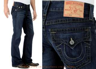 NEW TRUE RELIGION Mens Jeans BILLY Monte Size 36 Bootcut Leg  