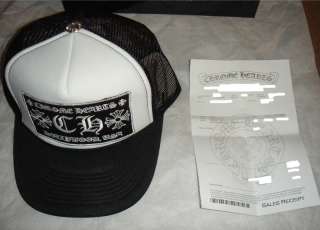   Hearts * CH * Limited Black & White Hat Cap Trucker FK CH !  