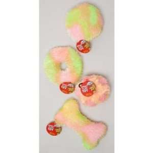   Multi Color Plush With Squeaker Dog Toy Case Pack 80 