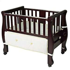  Sleigh Bed Co Sleeper in Espresso Baby