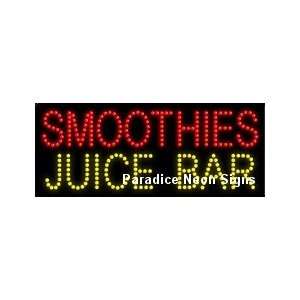  Smoothies Juice Bar LED Sign 11 x 27: Sports & Outdoors