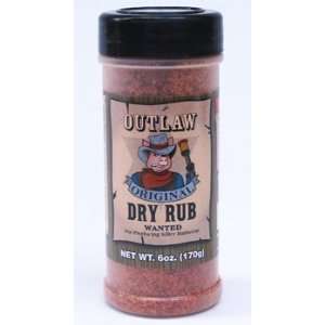 Outlaw BBQ Original Dry Rub 6 oz Grocery & Gourmet Food
