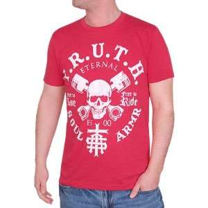 Truth Soul Armor Red Medium TRMC Mens Short Sleeve T Shirt 