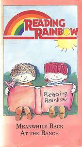 READING RAINBOW Meanwhile Back Ranch Trinka Noble VHS  