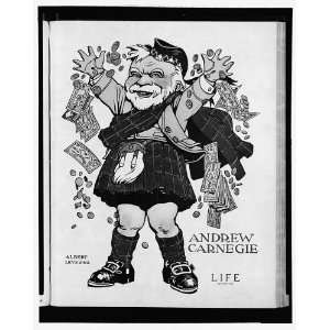   Andrew Carnegie,1835 1919,wearing kilt,throwing money: Home & Kitchen