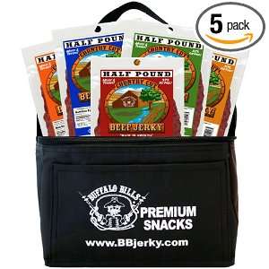 Buffalo Bills 8oz Country Cut Beef Jerky 6 Pack Gift Cooler (filled 