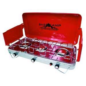  Basecamp by Mr. Heater Deluxe Three Burner Stove (Red 