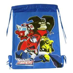  Transformers Drawstring Backpack   Blue: Toys & Games