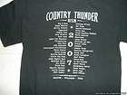 Country Thunder 2007 Tour T Shirt MEDIUM Black Arizona Wisconsin Texas 