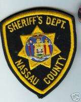 SHERIFFs Dept. NASSAU County NY police PATCH  