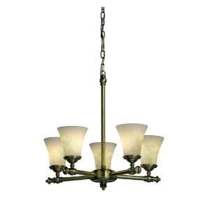  Tradition Clouds Five Light Chandelier Metal Finish 