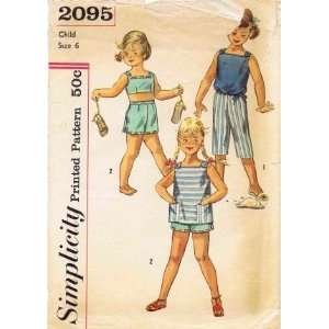   Pattern Girls Top Pants Shorts Shirt Size 6: Arts, Crafts & Sewing