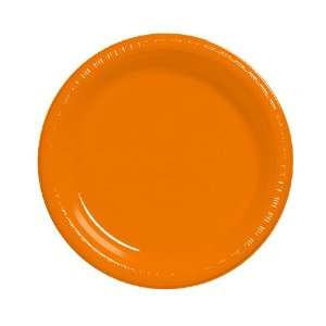  Sunkissed Orange Plastic Banquet Dinner Plates: Health 