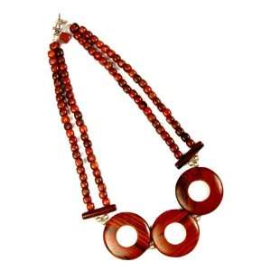  18 in. Exotic Wood Necklace   Baula Collection Style 3RW Jewelry