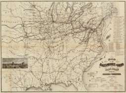 1878 Map of Baltimore and Ohio RailRoad  