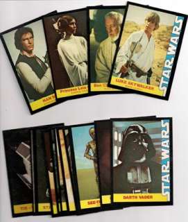 1977 Star Wars Wonder Bread Trading Card Set 16 Cards  