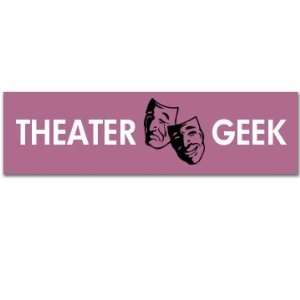 Theater Geek Masks Custom Customized Bumper Sticker