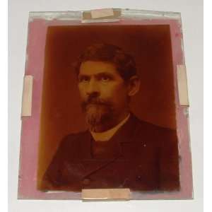  Civil War Era 1/2 Plate Ambrotype of Bearded Man 