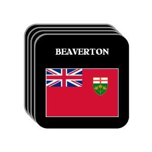  Ontario   BEAVERTON Set of 4 Mini Mousepad Coasters 