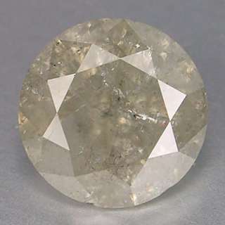 99cts 6.4mm Grayish White Natural Loose Diamond  