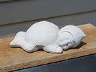 CERAMIC BISQUE SLEEPING SOW WITH BABY PIGS  