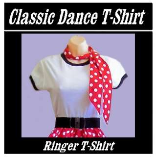   Rock n Roll Womens Ladies Girls Ringer T shirt Top Shirt Skirt  