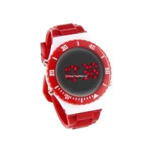  Silicone Band Red Light LED Girls Watch Red Everything 