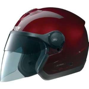 Nolan N43 N COM Helmet , Color Wine Cherry, Style Metallic, Size 