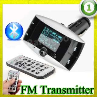 NEW Handsfree Bluetooth  WMA SD MMC USB Car Kits/Kit FM Transmitter 