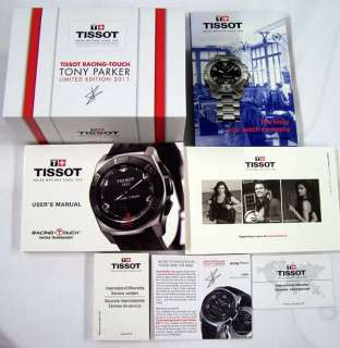 Tissot Swiss Watch Racing T Touch Tony Parker Limited Edition #/4999 